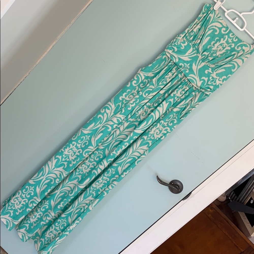 Women’s strapless maxi dress with pockets